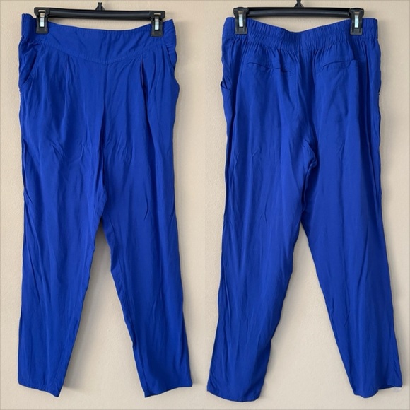NWOT Free People Cobalt Blue Easy Pleat Pants S - Picture 3 of 7
